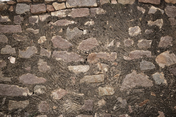 Granite Rock Ruins/peeled Wall Texture Background Image