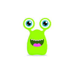 Cute Monster Character Cartoon Mascot Clipart Vector illustration for Shirt Halloween Home Decor Sticker Children Kindergarten Wall with Colorful and Friendly Face