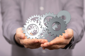 gear Technology setting concept background.