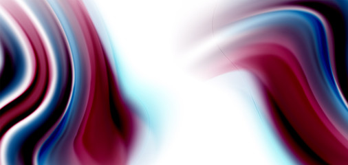 Silk smooth lines on white, liquid fluid color waves. Vector Illustrations For Wallpaper, Banner, Background, Card, Book, Illustration, landing page, cover, placard, poster, banner, flyer, design