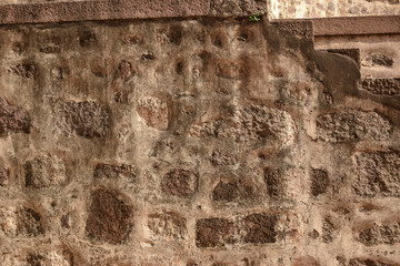 Fort Granite Rock Ruins/peeled Wall Texture Background Image