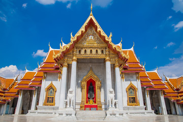 Wat Benchamabophit, Dusit Wanaram in Bangkok at Thailand.