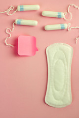 Protective swabs, pads, woman, health, menstruation, cotton swabs, menstrual milk cycle, gynecology, hygiene, medicine, reproductive