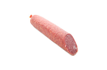 Delicious sausage stick isolated on white background