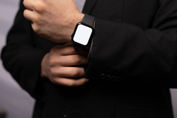  smart watch modern on hand