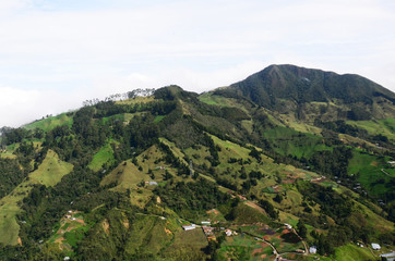 aerial photography, north of antioquia, milk zone of colombia