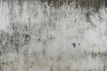 old obsolete gray stone cement wall with stained background texture nobody.