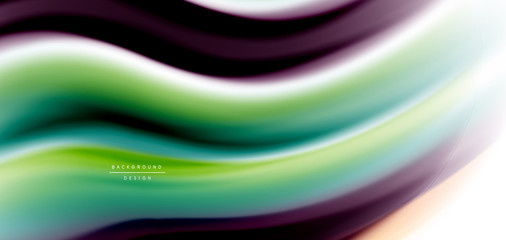 Silk smooth lines on white, liquid fluid color waves. Vector Illustrations For Wallpaper, Banner, Background, Card, Book, Illustration, landing page, cover, placard, poster, banner, flyer, design