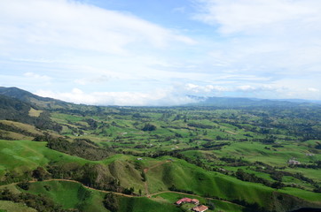 Obraz premium aerial photography, north of antioquia, milk zone of colombia