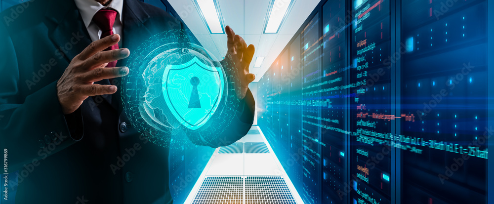 Poster cyber security data protection, precaution and security in business big data technology,technology, 