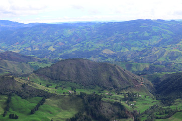 Naklejka premium aerial photography, north of antioquia, milk zone of colombia