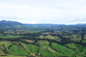 Fototapeta na wymiar aerial photography, north of antioquia, milk zone of colombia