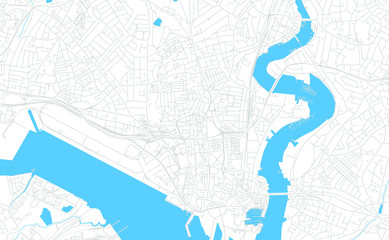 Southampton, England bright vector map