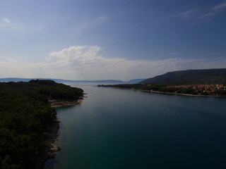 Fototapeta premium drone photo Cres Croatia