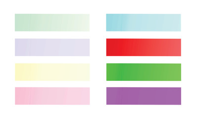 Colorful narrow sticker set. vector