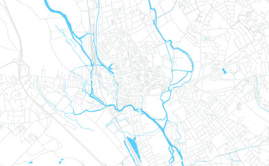 Oxford, England bright vector map