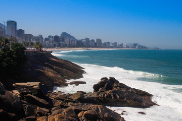  famous party paradise beach with mountain views right in the heart of the city - Ipanema. The...