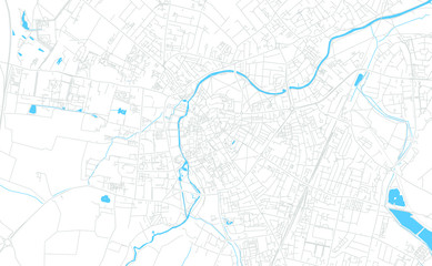 Cambridge, England bright vector map