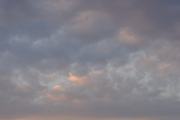 The sky is dim during a storm.