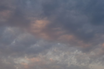 The sky is dim during a storm.