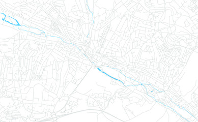 Obraz premium High Wycombe, England bright vector map