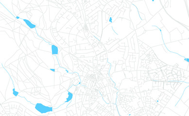 Sutton Coldfield, England bright vector map