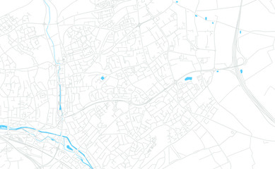 Hemel Hempstead, England bright vector map