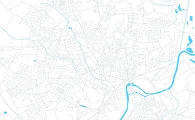 Wakefield, England bright vector map