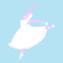 vector illustration of a ballerina