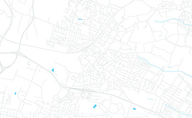 Rayleigh, England bright vector map