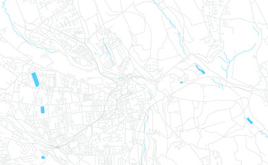 Halifax, England bright vector map
