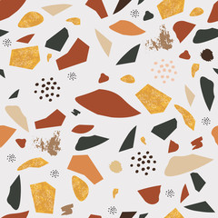 Terrazzo seamless pattern. Abstract pattern , digital paper. Moderm background illustration print