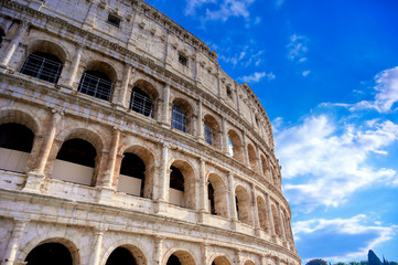 Fototapeta premium The Colosseum located in Rome, Italy..