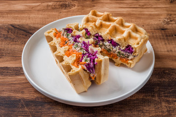 ワッフル　ベルギー料理　Waffle Belgium dish