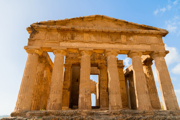 Fototapeta premium The Temple of Concordia is an ancient Greek temple in the Valley of Temples in Agrigento