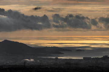 Obraz premium Marseille, view from the Etoile chain