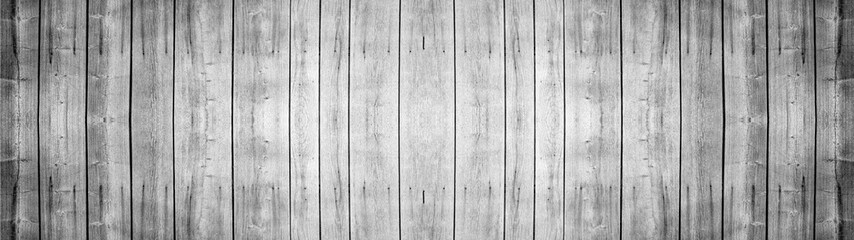 Naklejka premium Old white bright wooden texture - wood panorama background banner long