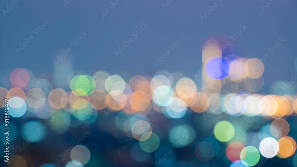 Poster abstract colorful blurred bokeh background