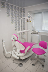 Interior of a dental office in a private clinic