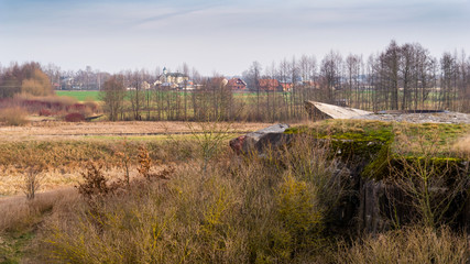 Fototapeta premium Twierdza Osowiec - fort II Zarzeczny,Osowiec, Biebrza, Podlasie, Polska