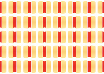 Seamless geometric pattern design illustration. Background texture. In yellow, red, white colors.