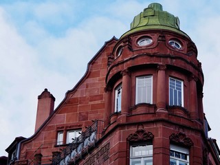 art nouveau tower and facade
