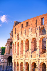 Obraz premium The Colosseum located in Rome, Italy..