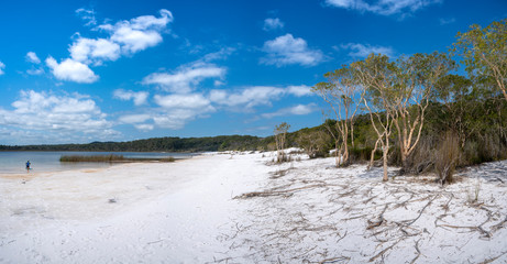Lake Birrabeen on Fraser Island Great Sandy National Park, Queensland Australia.