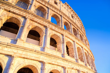 Obraz premium The Colosseum located in Rome, Italy..