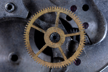 clockwork old mechanical watch, high resolution and detail
