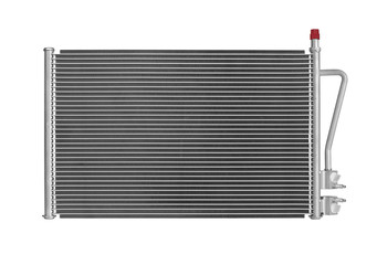 Car radiator isolated on white background