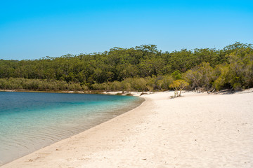 Lake Mckenzie on Fraser Island Great Sandy National Park, Queensland Australia.
