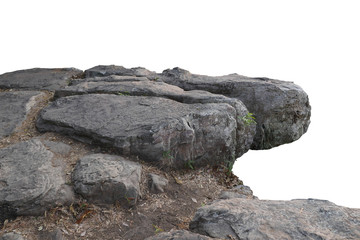 rock isolated on white background