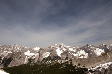 Fototapeta premium Beautiful view from the top of the mountain (Innsbruck city). Innsbruck, Tyrol, Austria